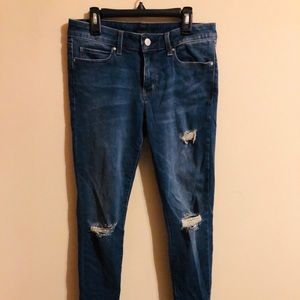 Uniqlo distressed jeans
